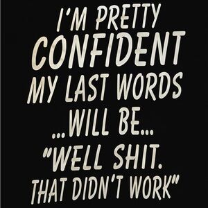 Black Graphic Tee with Bold Statement